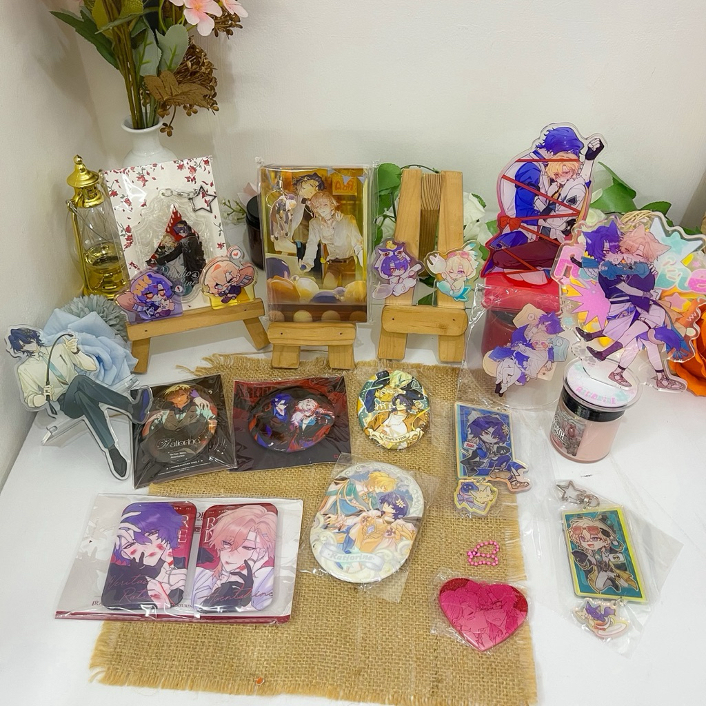 Honkai Star Rail HSR Ratiorine Ratio x Aventurine Badge Stande พวงกุญแจอะคริลิคบล็อก Coaster