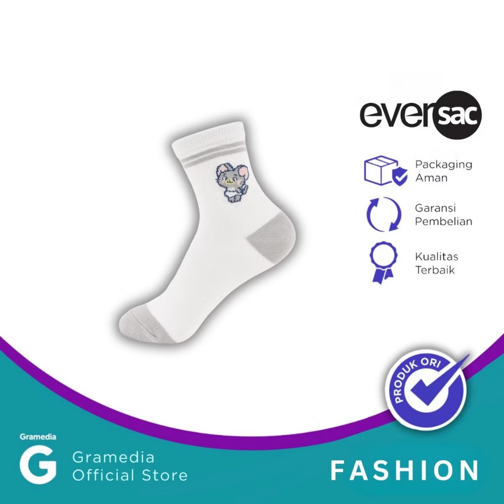 Gramedia Karawaci - Eversac Quarter Socks Tuffy Gokko
