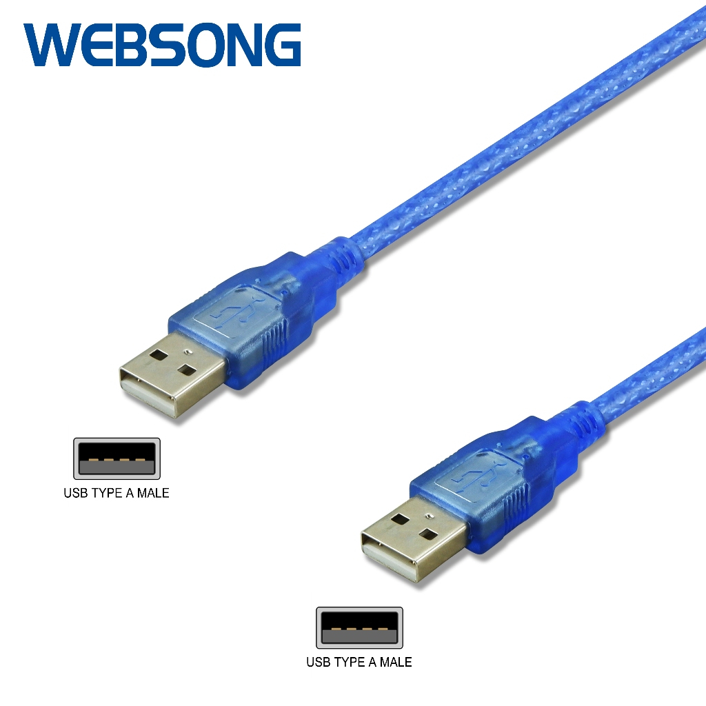 USB 2.0 A Male to USB A Male Cable 30CM, 80CM Branch 1.5M 3M WEBSONG