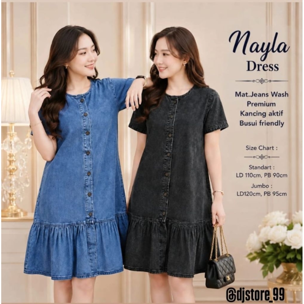 DJ NAYLA DRESS กางเกงยีนส์ผู้หญิง TOP