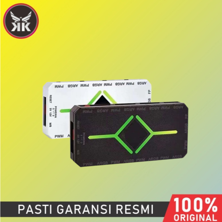 FAN CASING ARGB CONTROLLER 10PWM + 12 ARGB FAN HUB สีดําและสีขาว