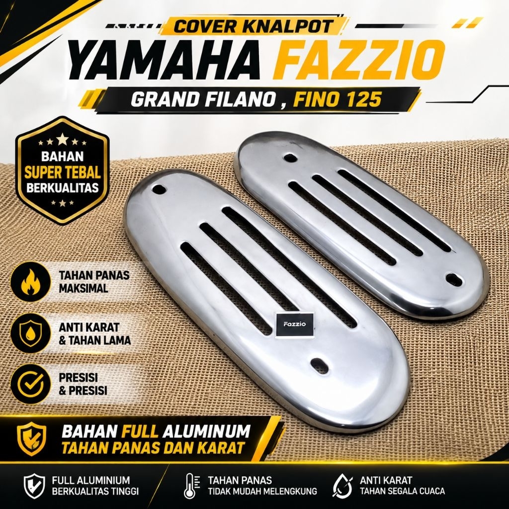 Yamaha Fazzio Grand Filano Fino 125 ฝาครอบท่อไอเสีย