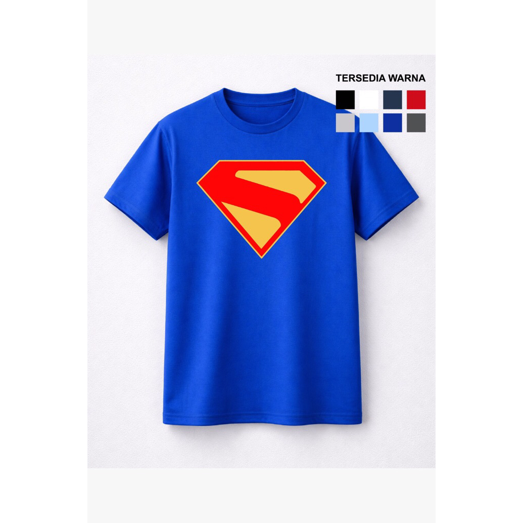 เสื้อยืด Vector โลโก้ Superman ไซส์ S-3XL Unisex