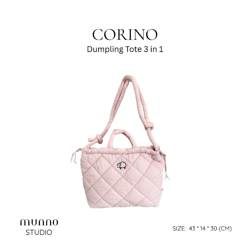 Munno Studio – Corino Dumpling Tote Pilates Padel Bag 3 in 1 multi-function หลายรุ่น – FB1I