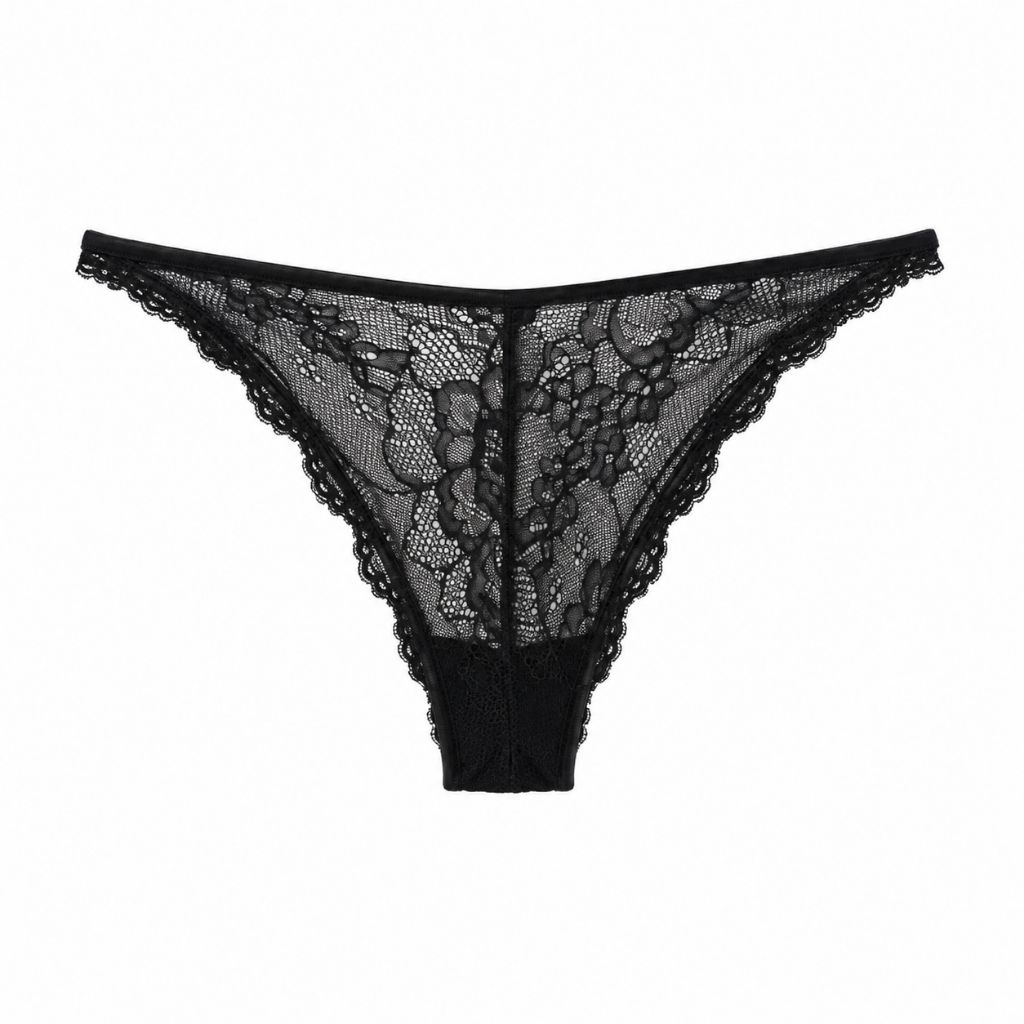Raquel Lingerie Mya Panty Thong สีดํา