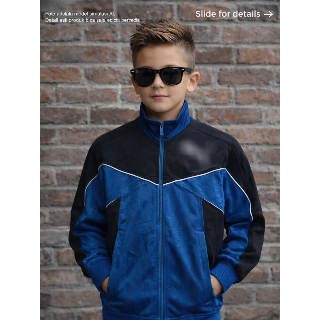 Tracktop Jacket P*MA OR1 Size 10 อายุ 7-8 ปี (P54 X L45)