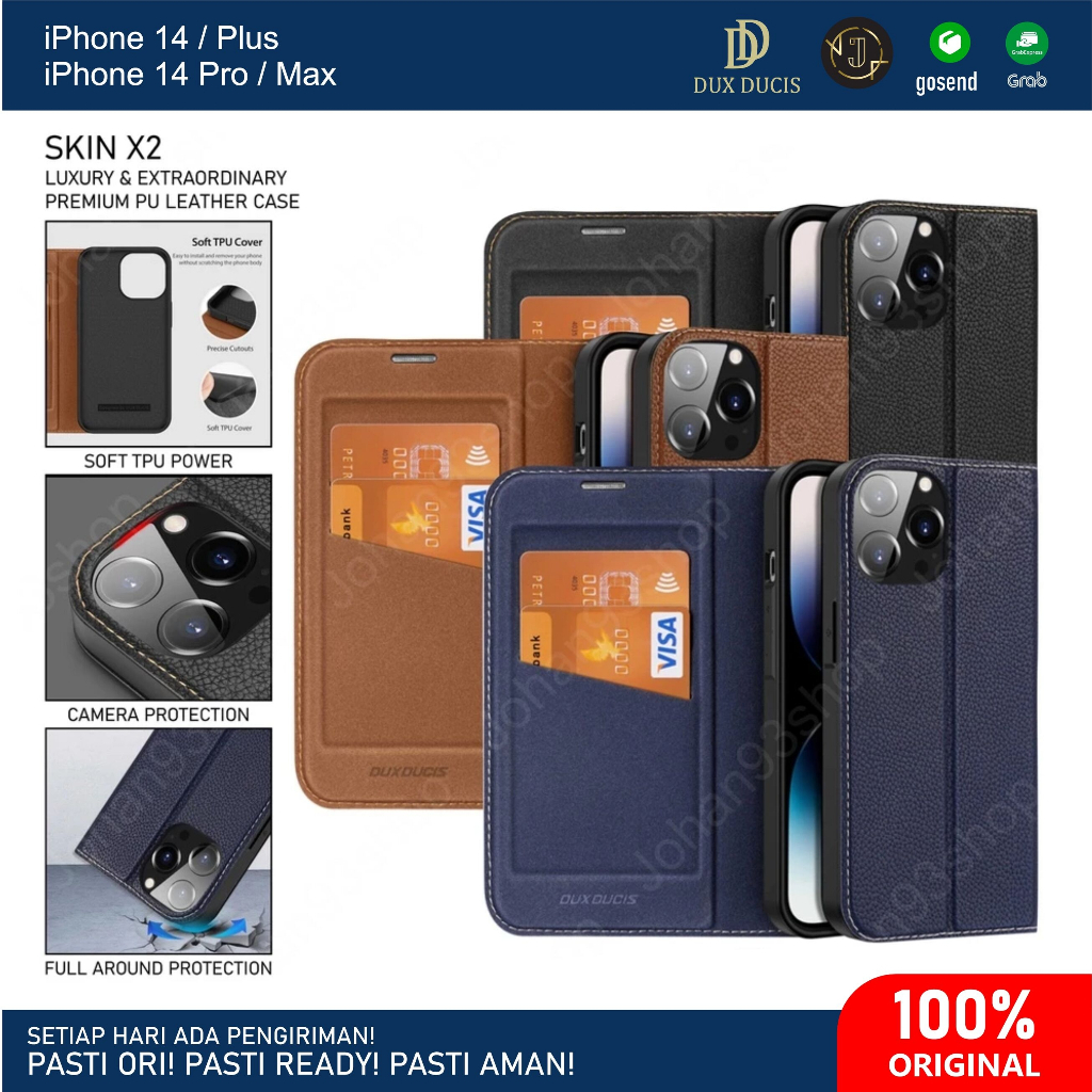 เคส IPhone 14 Pro Max Plus DUX DUCIS Skin X2 Folio Flip-Casing