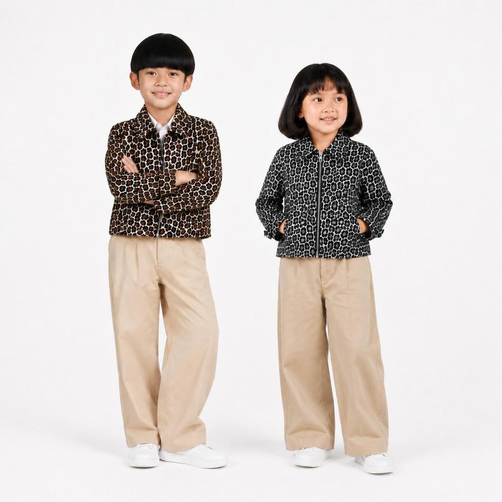 Montana Kids Boxy leopard Work Jacket