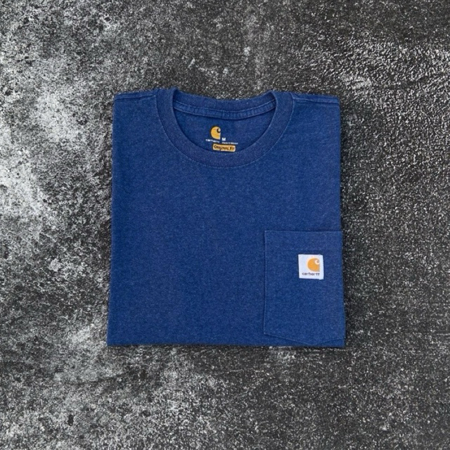 CARHARTT CARHART K87 413 POCKET TSHIRT COBALT HEATHER