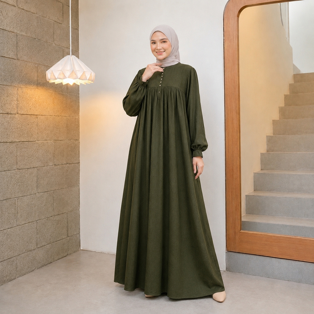 ชุดเดรสแม็กซี่ซัลซ่าสําหรับผู้หญิง, Gamis ผู้หญิงที่ไม่โปร่งใสไหลหรูหรา