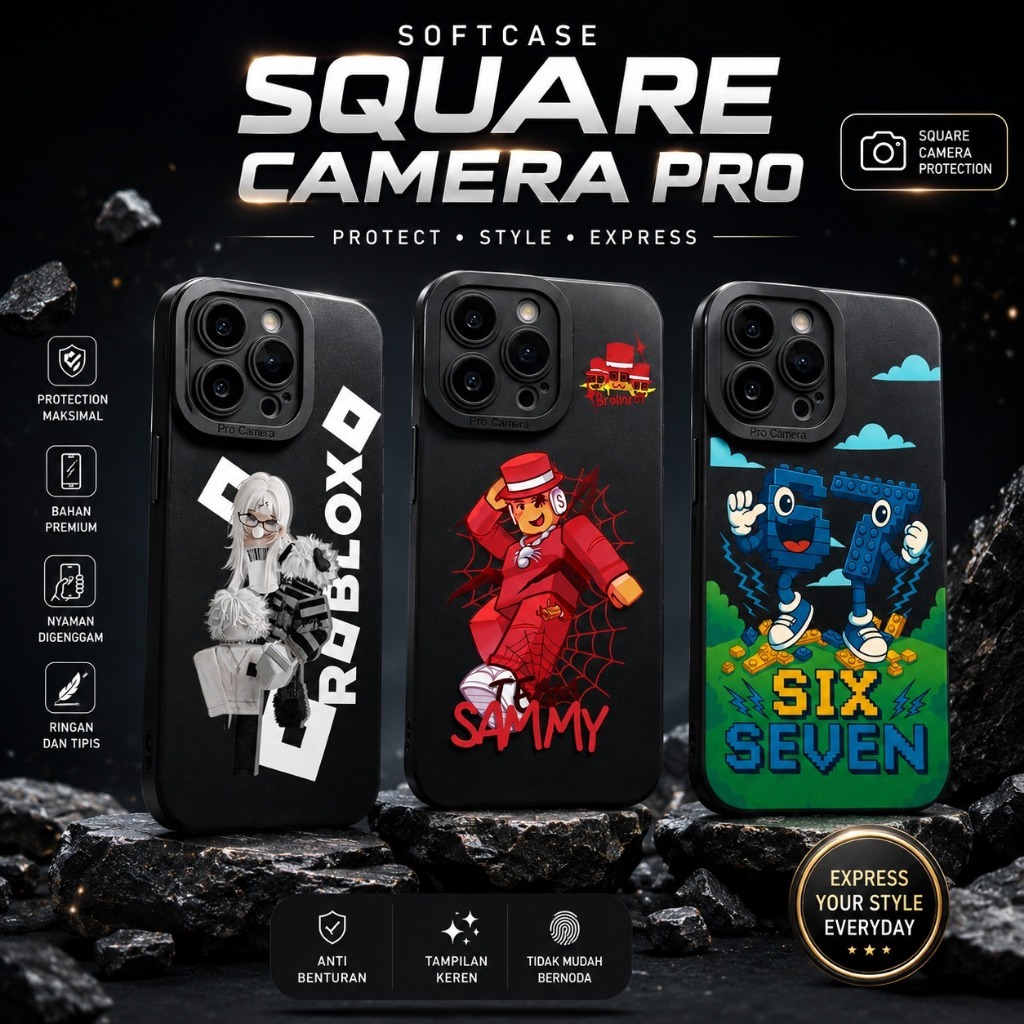 Roblox Motif HP Softcase สําหรับ IPHONE X/XS XR IP 16 IP 17 [IP-4] IP 11 PRO MAX IP 12 PRO MAX IP 13