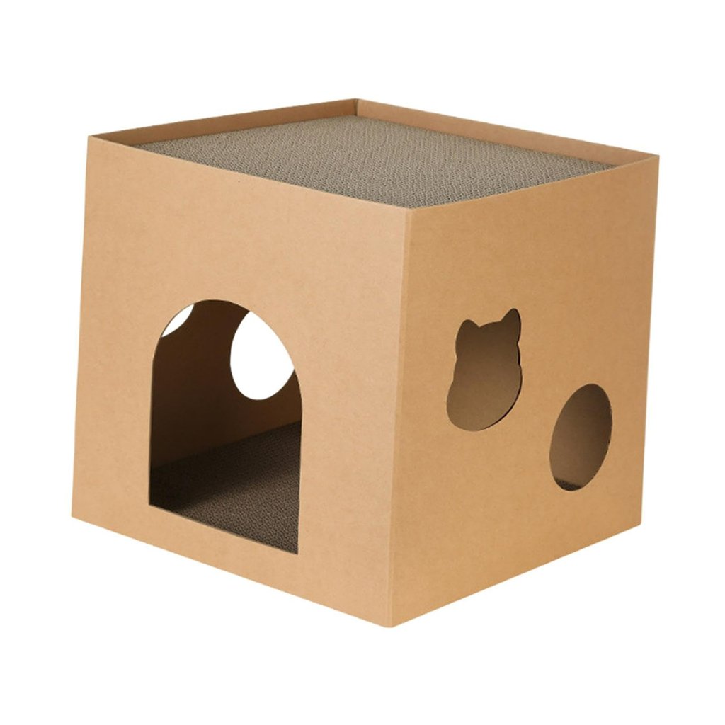 (The Bools) TH-R002 Cat Scratching Board House Toy หนาพิเศษ Cat House Toy Pet Scratcher
