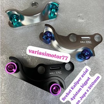 Mufact Bracket 472 Caliper Big Pot Axial 4 Piston Plus Disc Bolt GR 5 P - Titanium Jupiter Z Disc 26