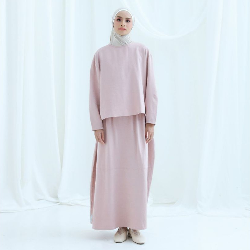 กระโปรง Nilou Oyster Pink Barrel