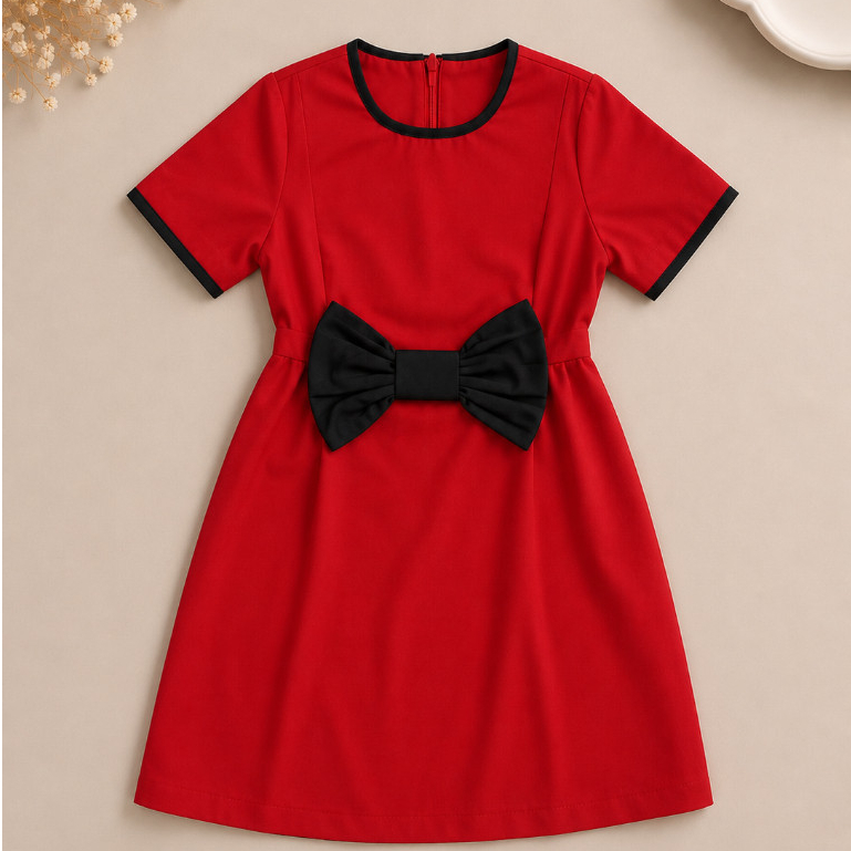 MKY CLOTHING RIBBON DRESS (ของขวัญฟรีสําหรับวัน INDEPENDENCE 17 AUGUST)
