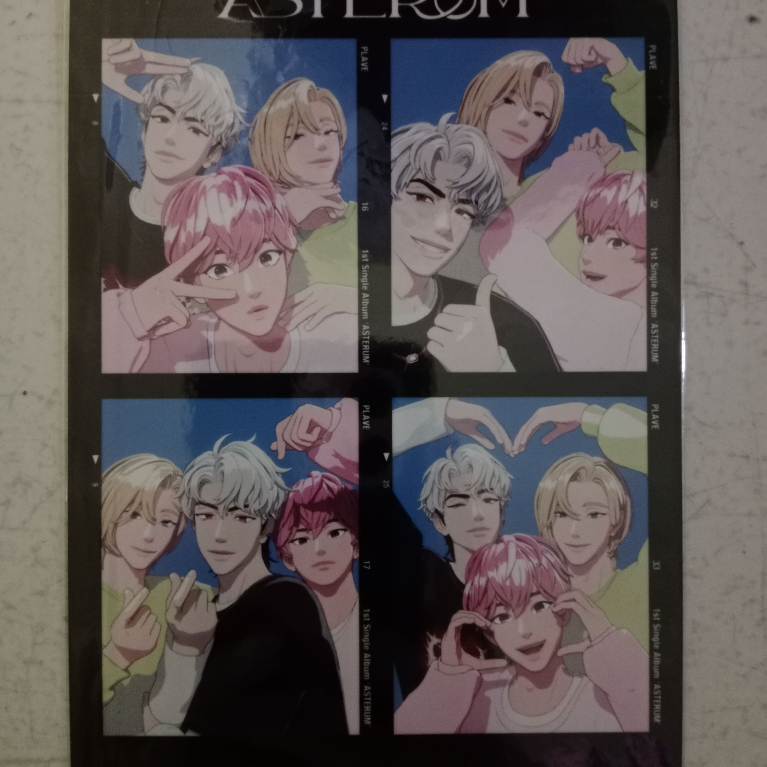 Plave 1st Single Album ASTERUM Makestar POB Photomatic 4-Cut Frame Photo Noah Bamby Eunho