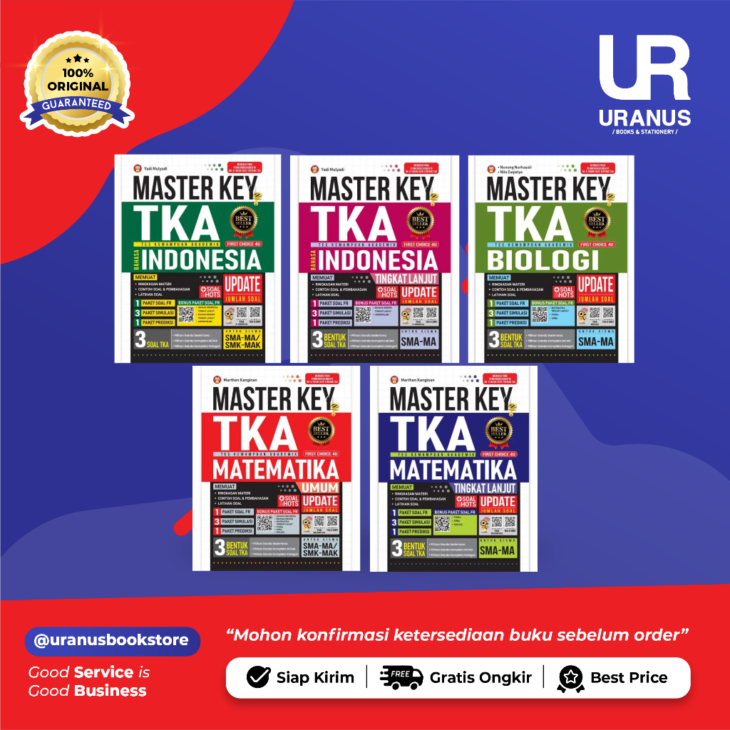 MASTER KEY TKA - SMA/MA, SMK/MAK - URANUS BOOK SHOP -