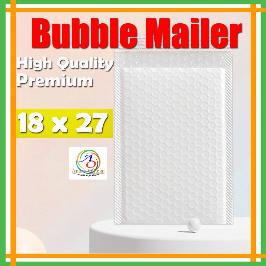 White Bubble Mailer 18x27 cm Premium Grade A คุณภาพดี Polybubble Envelope packing Online Shop