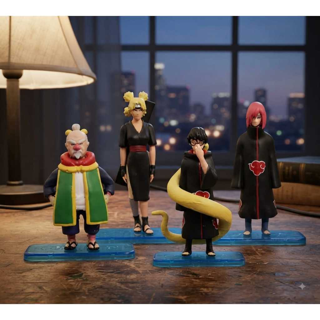 Naruto Tsuchikage Temari Kabuto Action Figure ชุด 4 ชิ้น