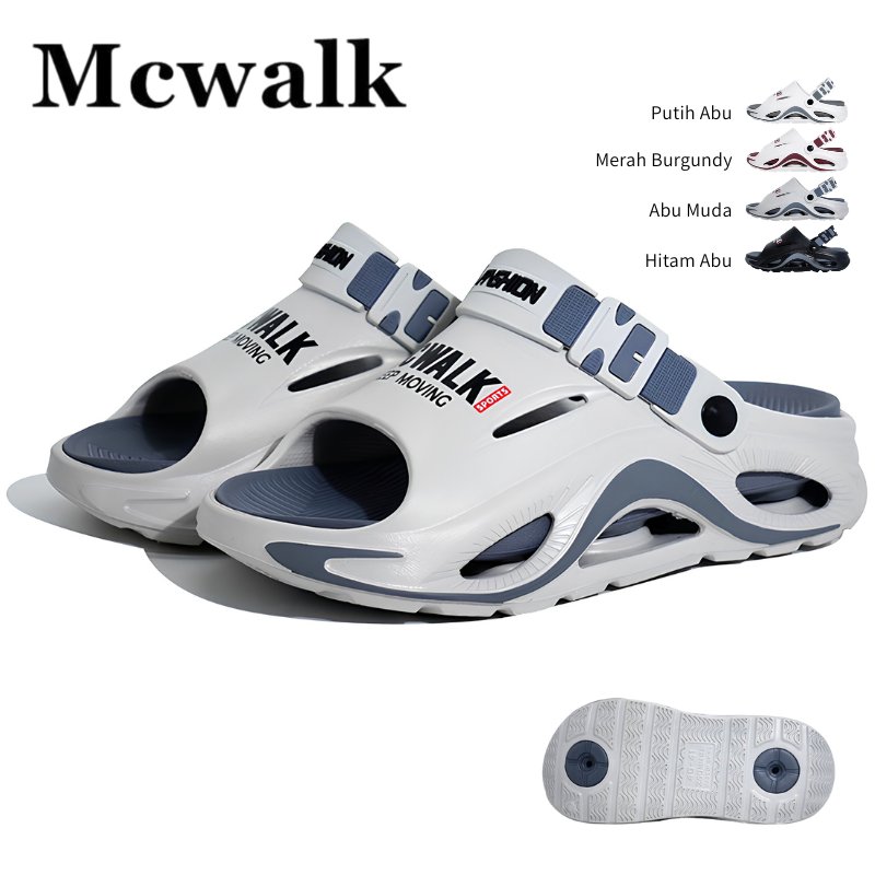 MCWALK Unisex Clog รองเท้าแตะกันลื่นกันน้ํา EVA หนานุ่มรุ่น 2026 เหมาะสําหรับเดินเมื่อฝนขนาด 38-43 8