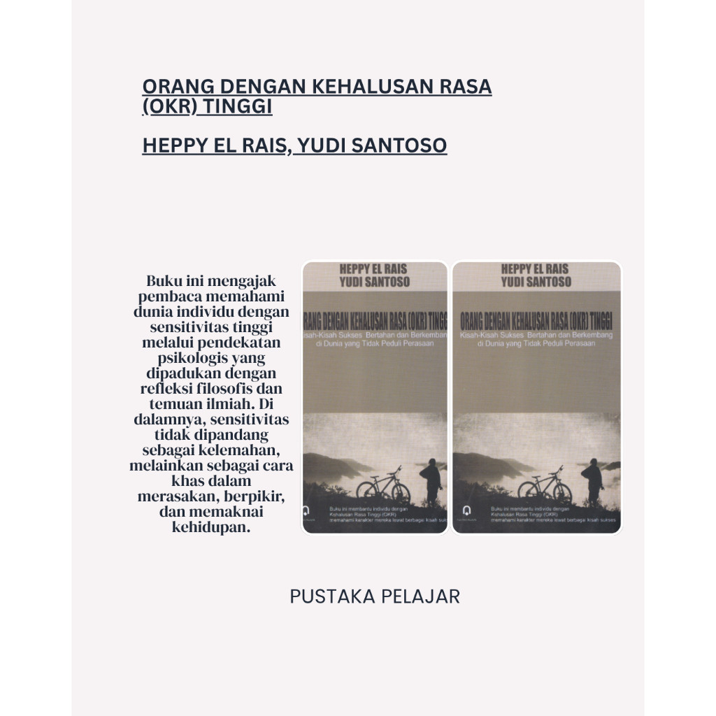 หนังสือต้นฉบับของ PEOPLE กับ SMOOTHNESS OF TASTE (OKR) HIGH - HEPPY EL RAIS, YUDI SANTOSO - นักเรียน