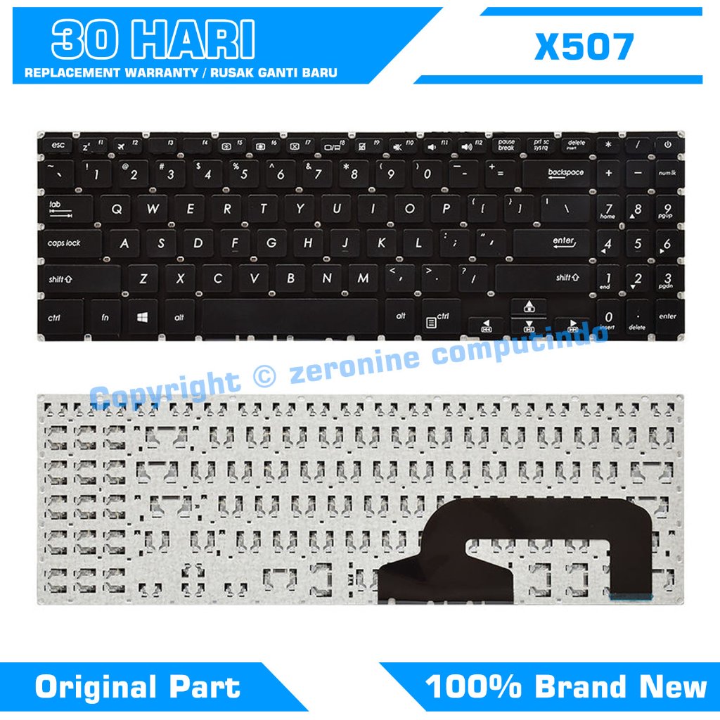 Asus X507 X507L X507LA X507MA X507U X507UA X507UB X507UF คีย์บอร์ด