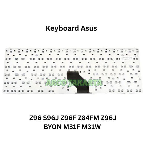 Asus Z96 S96J Z96F Z84FM Z96J BYON M31F M31W คีย์บอร์ดสีดํา