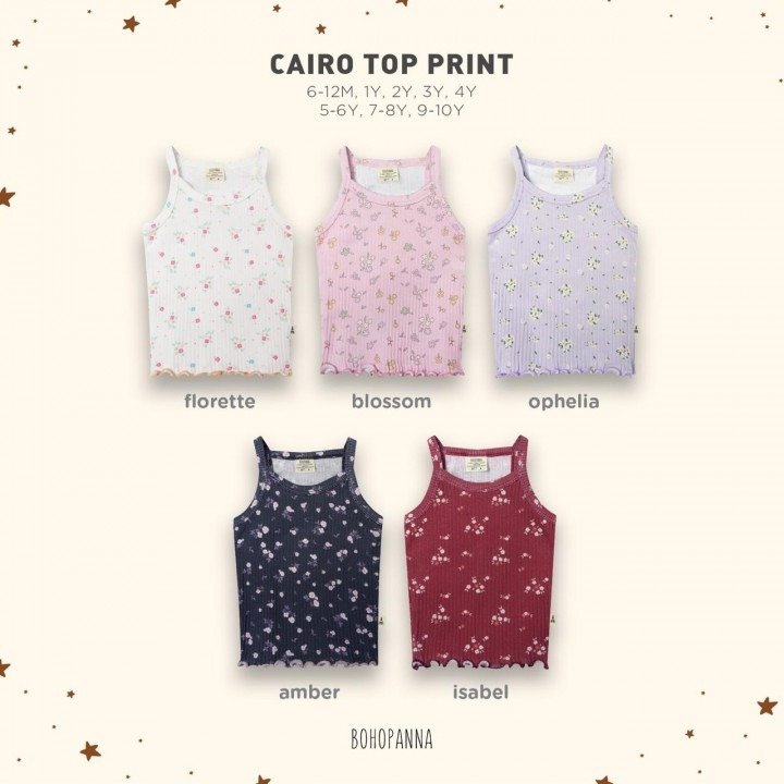 BOHOPNA CAIRO TOP PRINT