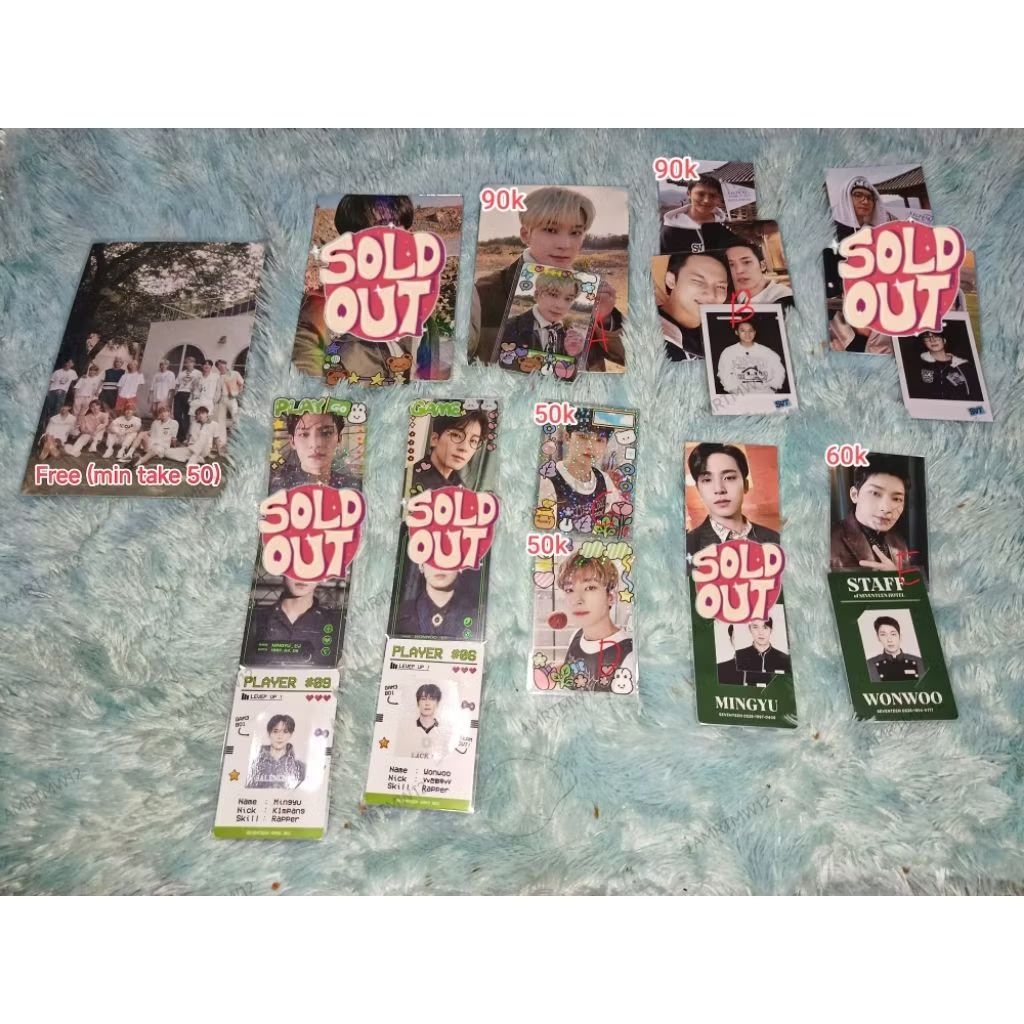 [READ DESCRIPTION] All About Photocard SEVENTEEN Wonwoo Mingyu