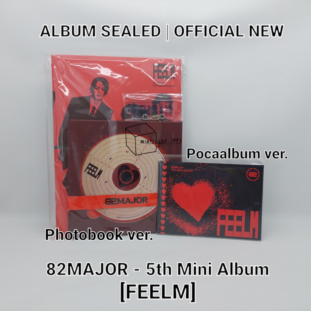 [ OFFICIAL READY SEALED ] 82MAJOR - 5th Mini Album [ FEELM ] ( PHOTOBOOK ver / POCALBUM ver) Kpop Al