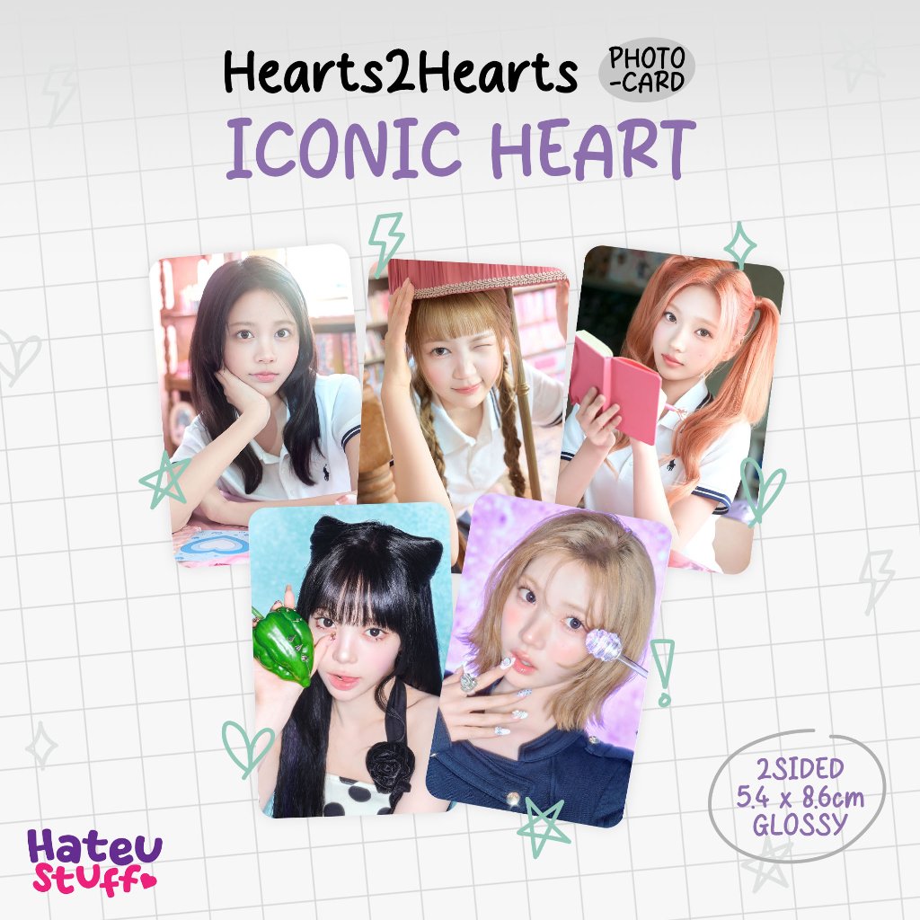Hearts2Hearts Unofficial Photocard ICONIC HEART