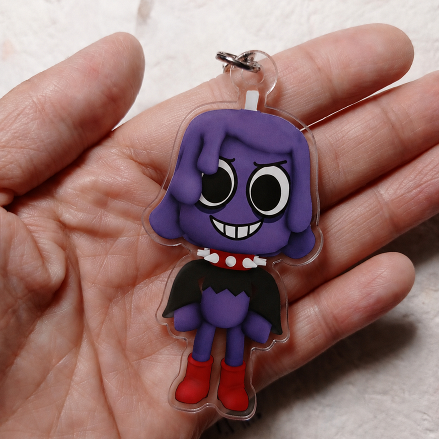 GANTUNGAN Waxwell พวงกุญแจโลก Dandy World ของ Dandy