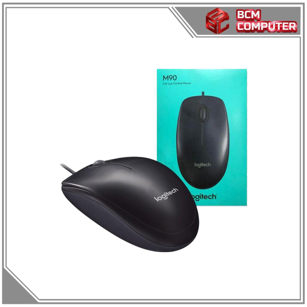 Logitech M90 เมาส์แบบมีสายขนาดเต็ม M 90