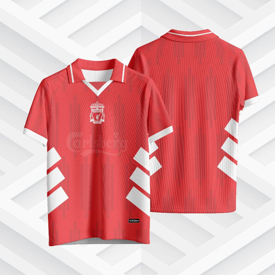 MERAH ITSME // RETRO JERSEY // FOOTBALL JERSEY // FANTASY JERSEY // RED LIVERPOOL VINTAGE JERSEY
