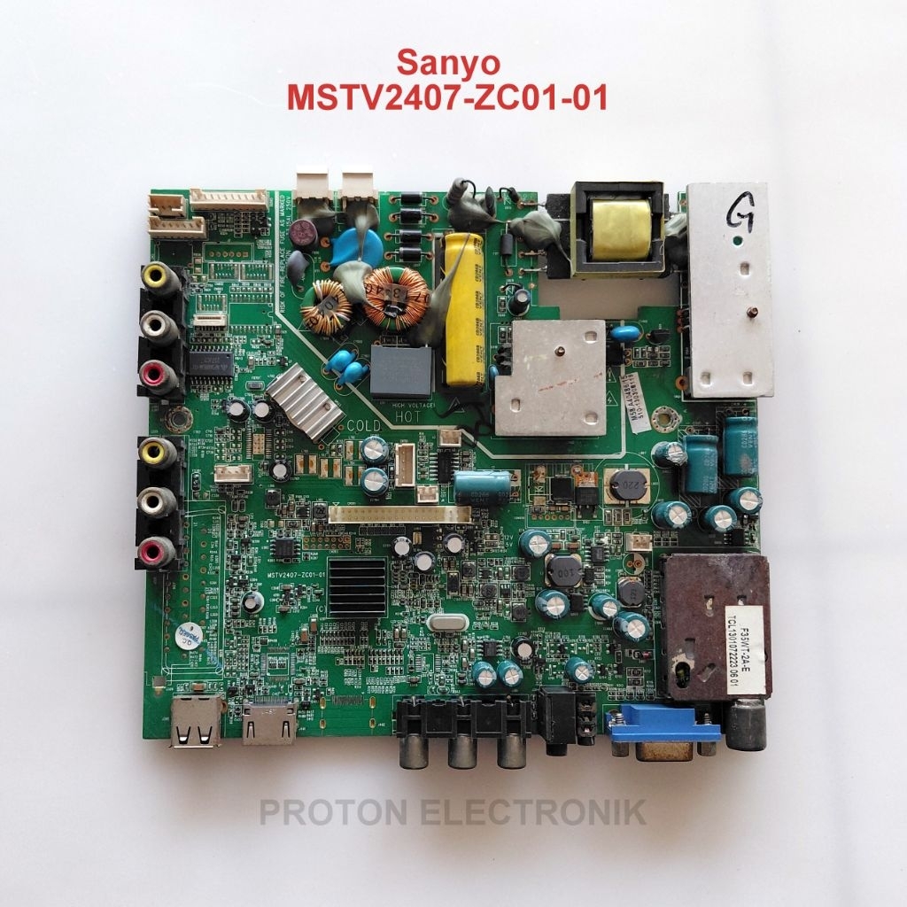 MESIN TCL Sanyo LE 22C700F LED TV เมนบอร์ด LE22C700 LE22C700F LCD เมนบอร์ด MSTV2407-ZC01-01 โมดูล MB