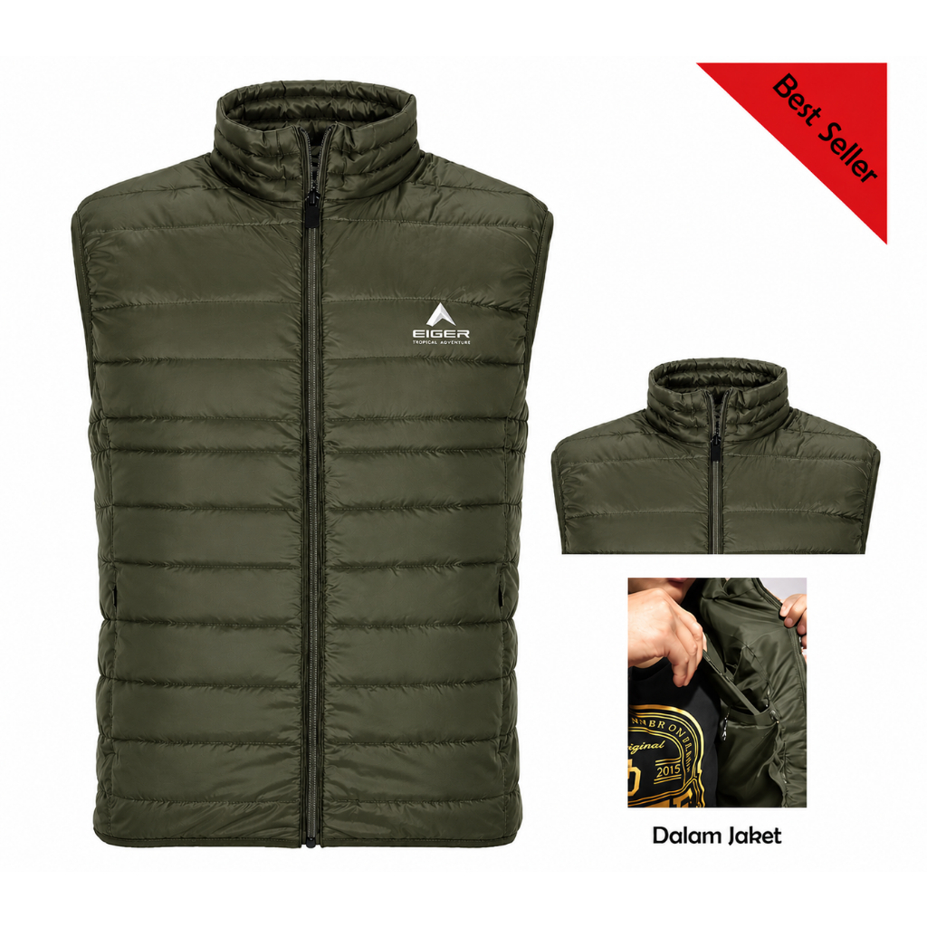 เสื้อกั๊ก EIGER สําหรับผู้ชายผู้ใหญ่ | เสื้อกั๊กผู้ชาย EIGER ดั้งเดิม