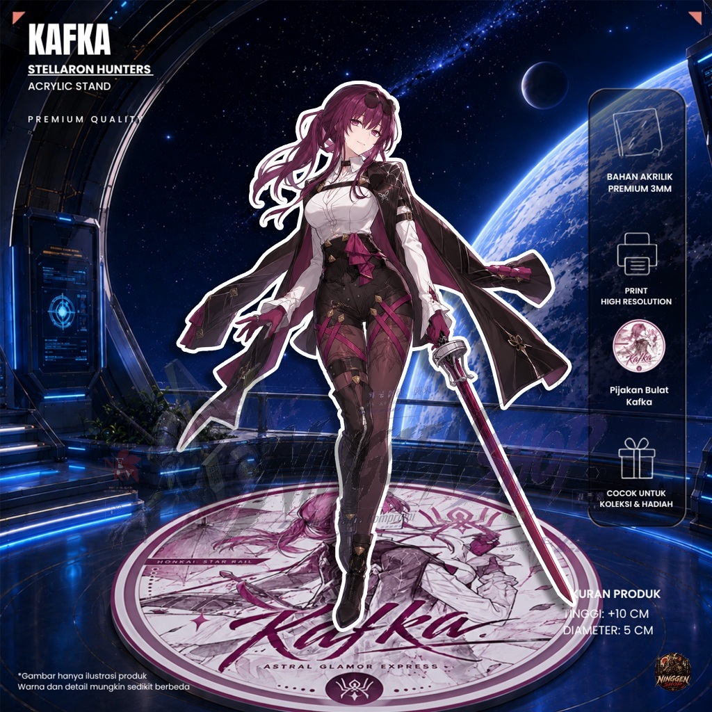 ขาตั้งอะคริลิครางดาว Honkai – Kafka - ขาตั้งอะคริลิคอนิเมะ