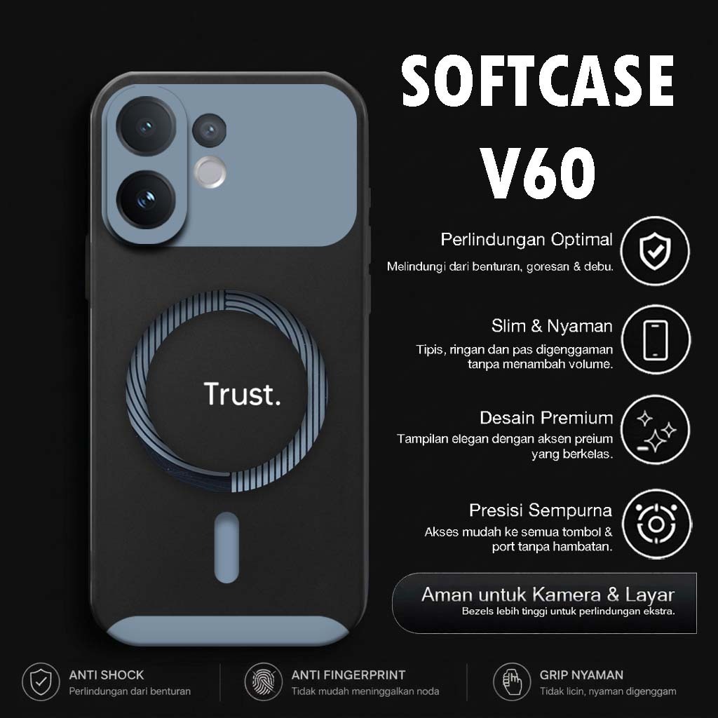 HP Macaron Softcase Motif สําหรับ VIVO V60 - เคสโทรศัพท์ VIVO V60 LITE - VIVO V60 Phone Protector - 