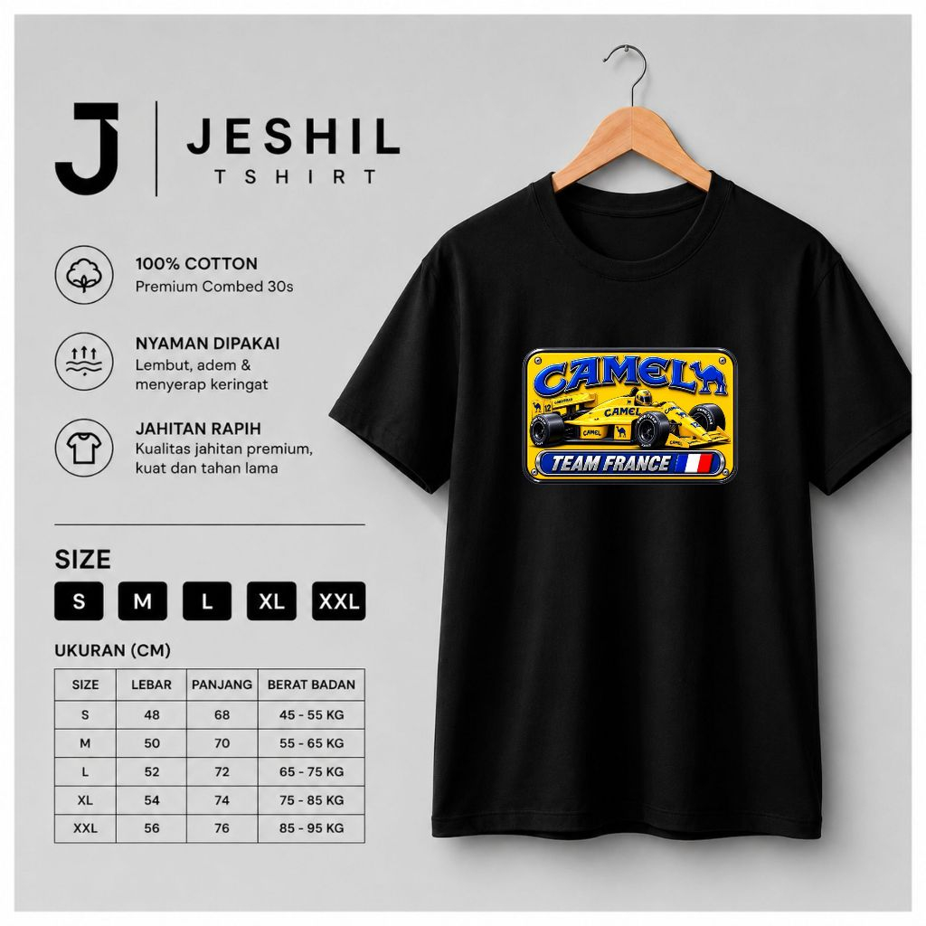 Distro T-shirt Premium F1 Camel Adult Its Worth / Premium Distro T-shirt By Green House