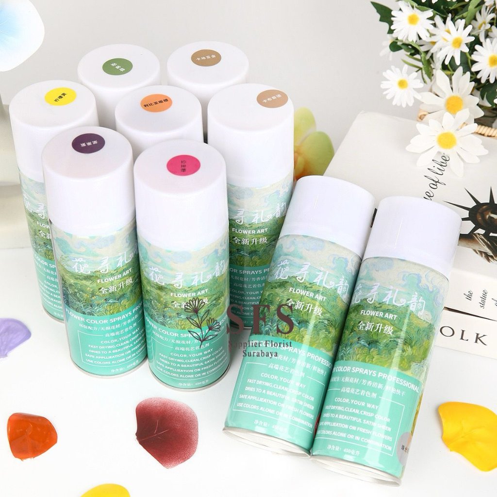SFS - FLORAL COLOR SPRAY QUICK DRYING REAL FLOWER COLOR CHANGS FLOWER SPRAY PILOGX PAINT สําหรับดอกไ