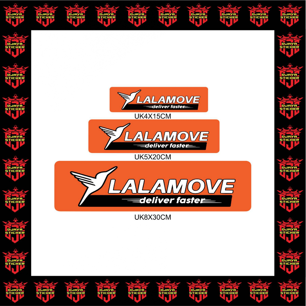 LALAMOVE CUTTING STICKER UK สติ๊กเกอร์ขนาดเล็กสําหรับรถจักรยานยนต์, รถ, PICKUP LAPTOP VARIATIONS
