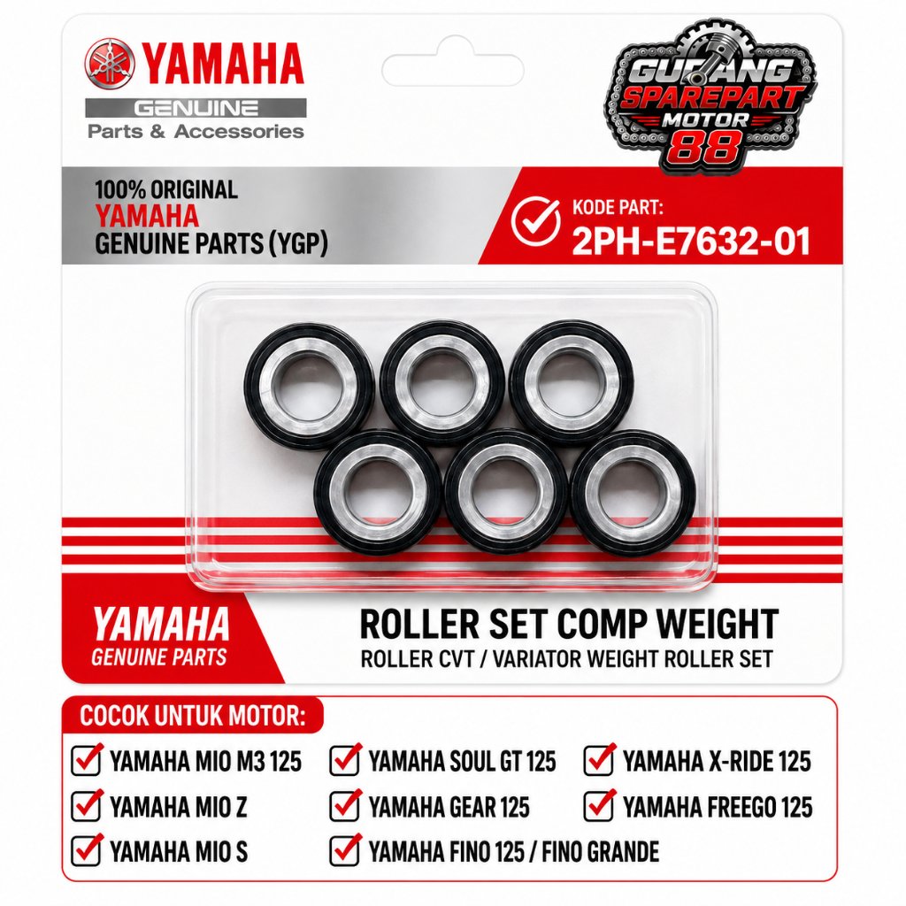 (รับประกัน) YAMAHA MIO M3, SOUL GT, 125 GEAR, FINO 125, MIO Z. 12 GRAM ORIGINAL YAMAHA 2PH-E7632-01 