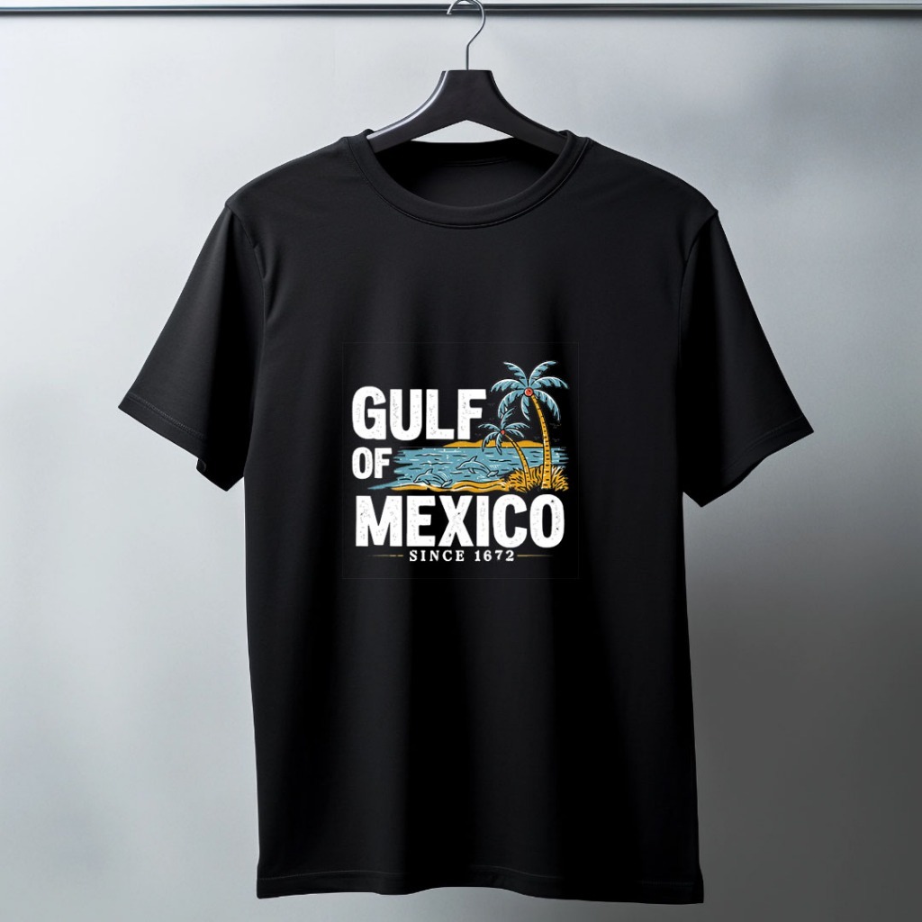 Gulf of Mexico Retro Shirt เสื้อยืดพรีเมี่ยม Cotton 100% 30S