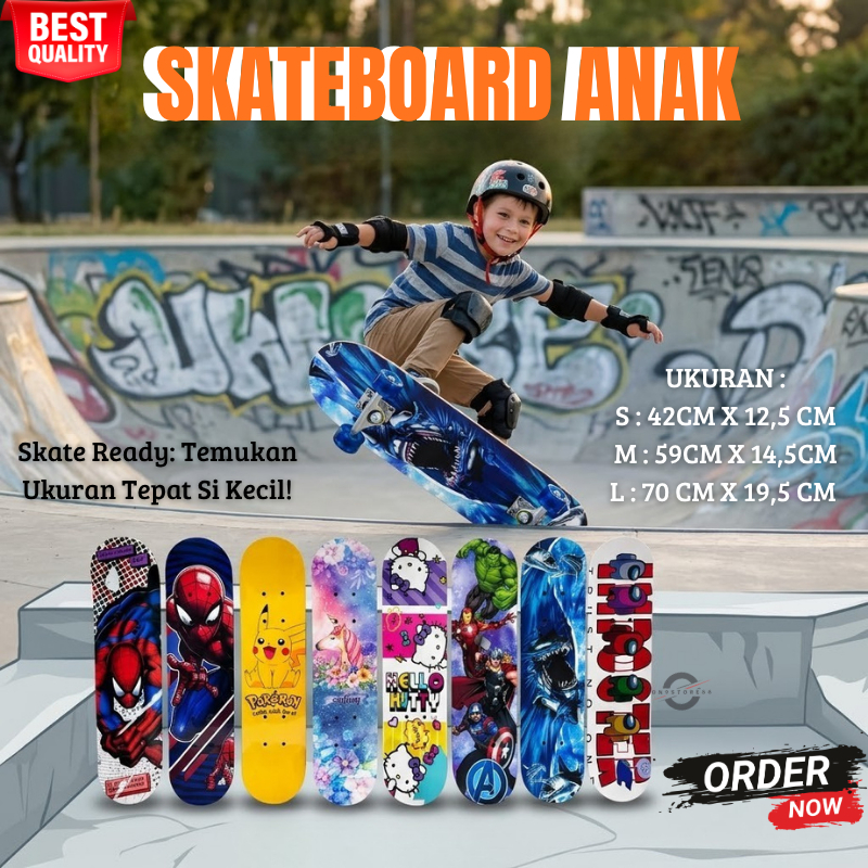 UK SML KIDS SKATEBOARD WITH WHEELS INSTALLED และ STEADY