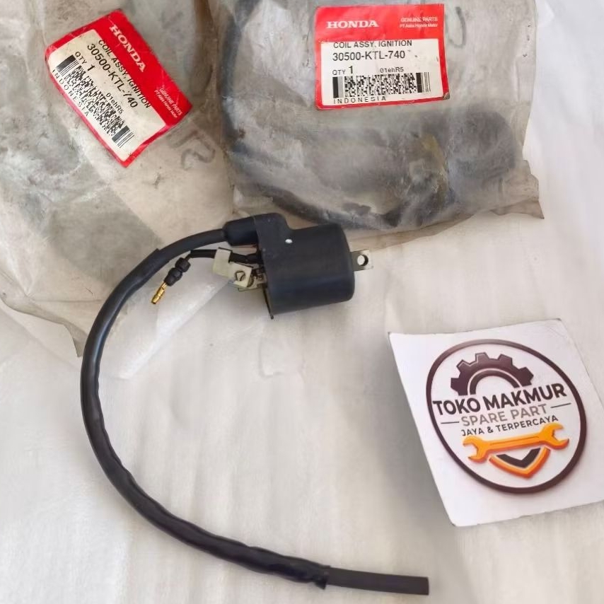 30500 KTL 740 IGNITION COIL ASSY IGNITION SUPRA FIT REVO 100 ORIGINAL HONDA ของแท้ PART (AHM) 30500K