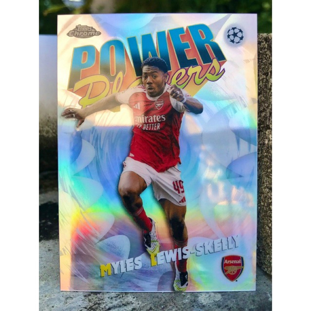 TOPPS CHROME POWER PLAYERS MYLES LEWIS SKELLY TRADING การ์ดฟุตบอล