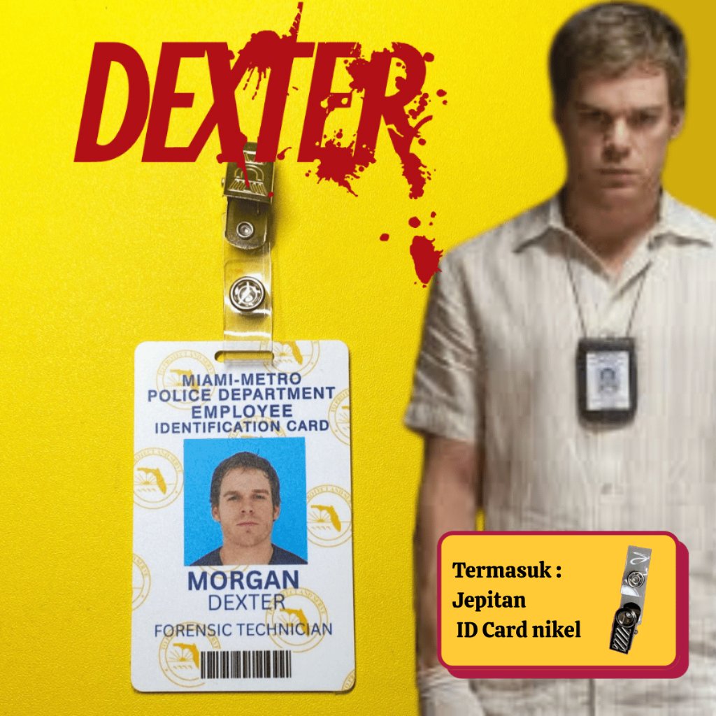คอสเพลย์การ์ดป้าย ID ของ Dexter Morgan Forensic