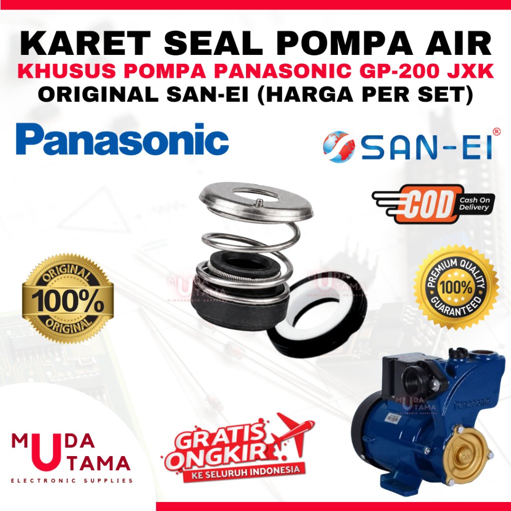 PANASONIC ปั้มน้ําซีลยาง GP200JXK GP 200 JXK ORIGINAL SAN EI - ซีลกลไก PANASONIC GP 200JXK WATER PUM