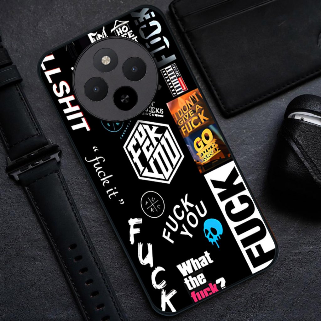 HP ล่าสุด Xiaomi Redmi 17C Glass Softcase [BSG-84] - เคสโทรศัพท์ Xiaomi Redmi 17C - Redmi 17C Softca
