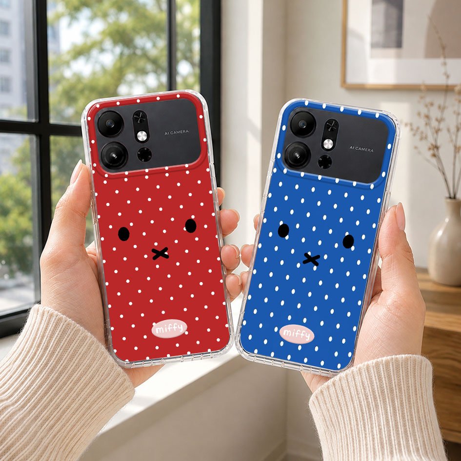 น่ารักสุนทรียศาสตร์ POLCADOT MOTIF HP Case สําหรับ ITEL A100C A100CS A100 PRO CITY 100 200 S25 ULTRA